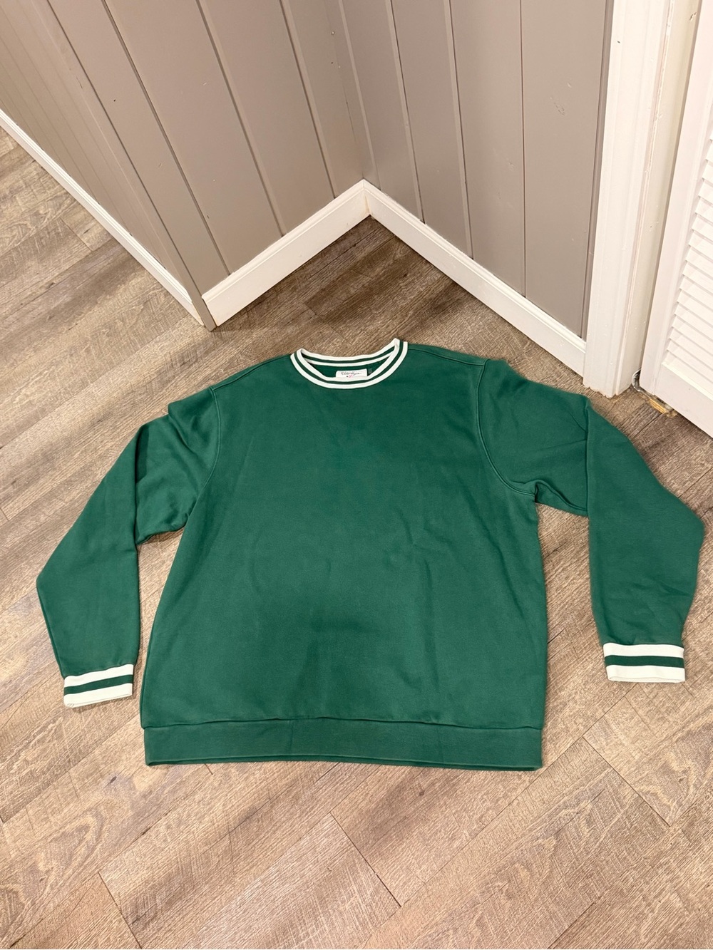 Walter Hagen Men's Clubhouse Fleece Crew in Dark Green Size XL